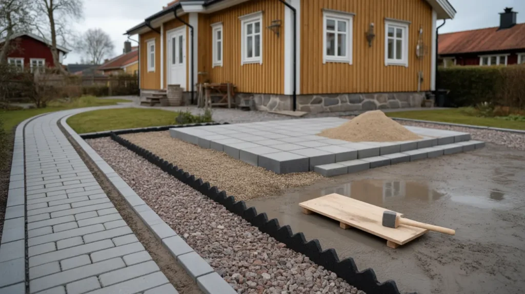 dimensionera marksten r tt tjocklek och belastningsklasser f r g ng uteplats och uppfart